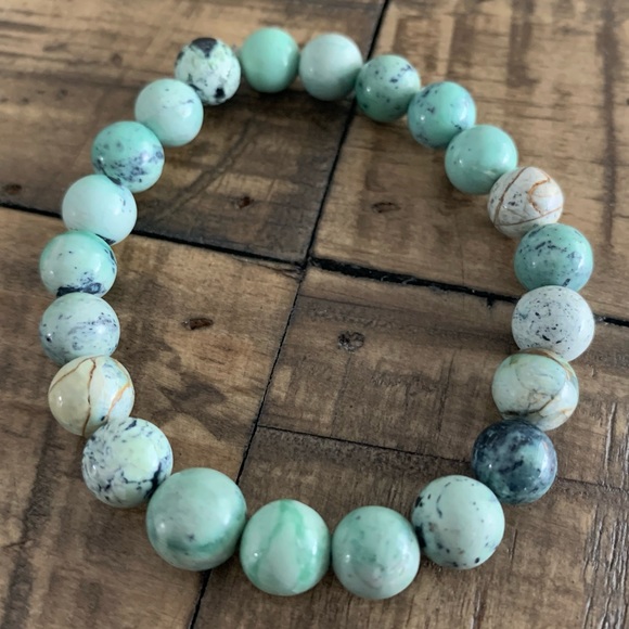 🎉 HP 🎉 8mm Turquoise Handmade Bracelet Chakra - Picture 4 of 8